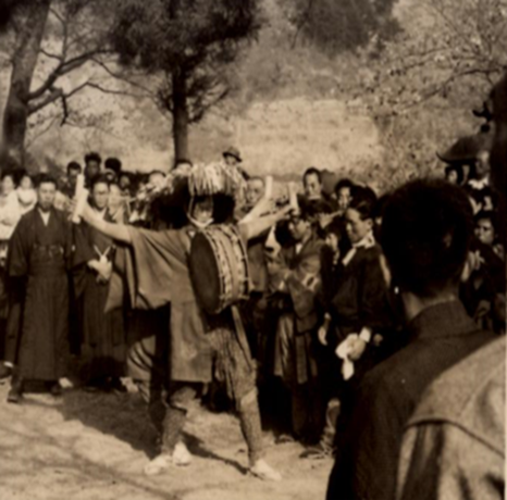 埴科縣神社での御神事