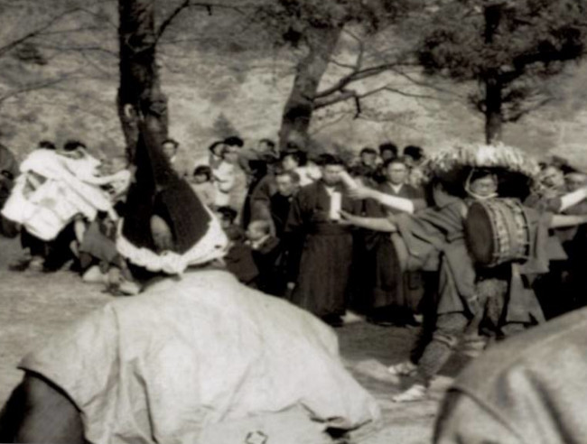 埴科縣神社での御神事