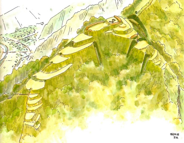 唐崎山城スケッチ