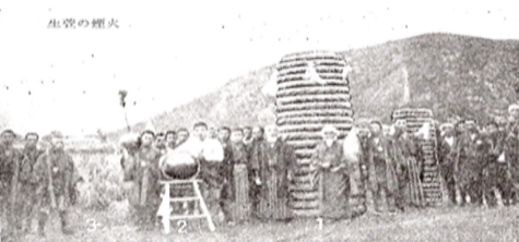 二尺玉打ち上げ